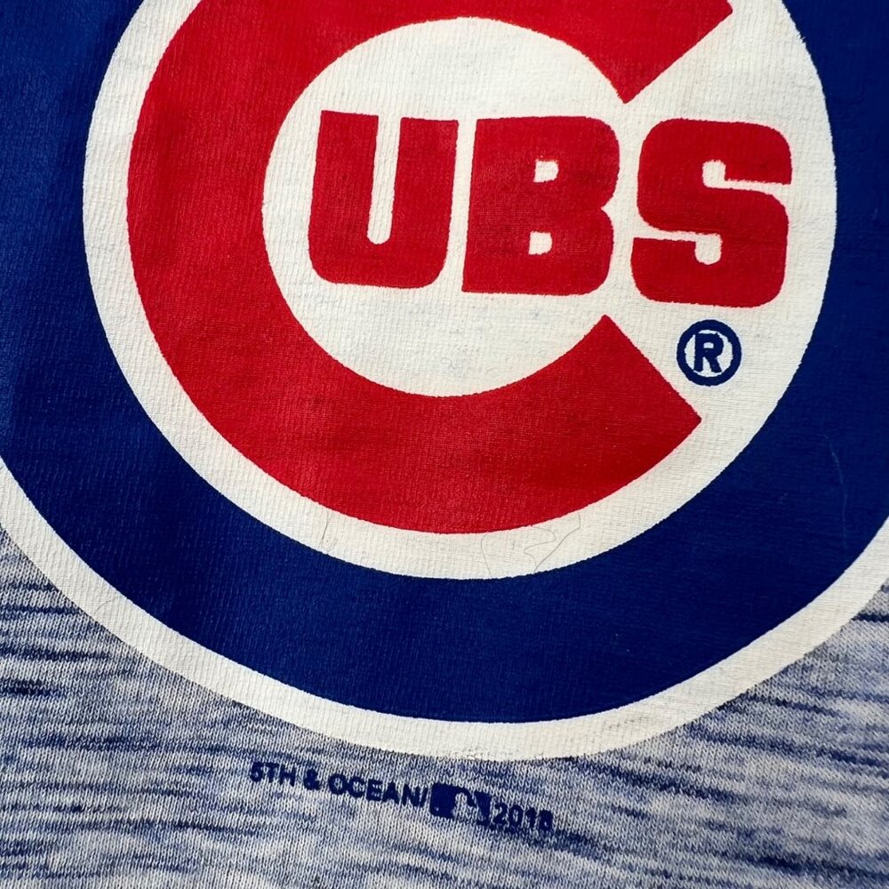 Chicago Cubs New Era Tank Top Shirt S Women MLB Genuine Merch Racerback Blue - Picture 4 of 6